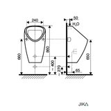 Jika Pisoar JIKA GOLEM spoljni dovod vode (84306100000001) | Eponuda.com
