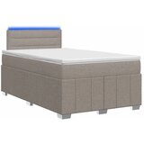  Boxspring krevet s madracem Sivosmeđa 120 x 190 cm Tkanina - Sivosmeđa 120 x 190 cm Dizajn linija | shoptok.hr