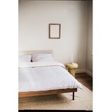 noo.ma Oblazinjena/iz iverne plošče zakonska postelja v orehovem dekorju z letvenim dnom 140x200 cm v temni naravni barvi Streiko – | Shoptok.si