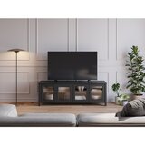 Marckeric Crna TV komoda od masivnog bora 150x50x40 cm Alessandra – | shoptok.hr