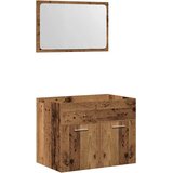  2-dijelni set kupaonskog namještaja od starog drveta | shoptok.hr