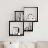 vidaXL zidni ormar Crni hrast 80x15x78 5 cm kvalitetno drvo | shoptok.hr