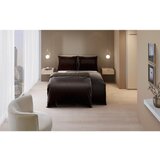 Dieter Knoll OBOJESTRANSKA POSTELJNINA STRIPES DK 140/200 cm saten rjava | Shoptok.si