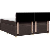  Krevet s oprugama i madracem tamnosmeđi 200x200 cm od tkanine | shoptok.hr