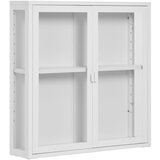 House Nordic Bela kovinska stenska vitrina 80x80 cm Brisbane – | Shoptok.si