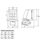 Madras doo Beograd UTIČNICA ZIDNA UKO-UTO BEMIS IP44 16A 2P 24V BC1-1102-2535 | ePonuda.com