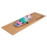 Boarderking Indoorboard Wave, deska za držanje ravnotežja, podložka, valj, les/pluta Cene