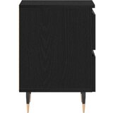  Nočne omarice 2 kosi Črno hrast 40x35x50 cm Umetni les | Shoptok.si