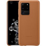 Samsung original usnjen ovitek ef-vg988lae za galaxy s20 ultra - zaščita zadnjega dela - rjav Cene