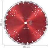 vidaXL Diamantni rezalni disk s turbo in luknjami iz jekla 350 mm | Shoptok.si