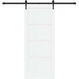  Klizna vrata ORKDAL Bijela i crna 83 x 202 cm Masivna borovina | Eponuda.ba