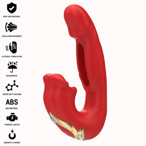 Intense Vibrator Naughty Double Red | Shoptok.si