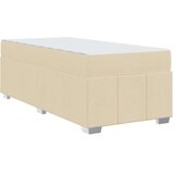  Konstrukcija postelje z vzmetnico krema 100 x 200 cm blago, (5000127428) | Shoptok.si