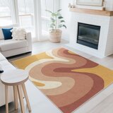 Mila Home Oker rumena/prašno rožnata pralna preproga 160x230 cm Strawberry Creamsicle – | Shoptok.si