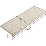  Samolepilne preproge za stopnice sisal 15 kosov 65x21x4 cm, (20753235) | Shoptok.si