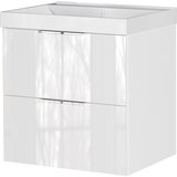 Germania Bijeli zidni ormarić za ispod umivaonika u sjajnom dekoru 61x65 cm Celano – | shoptok.hr