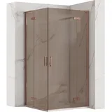 Tuš kabina Hugo Double 80x90 Copper Brush