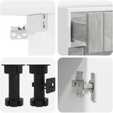  Kuhinjska jedinica LUCCA 4 pcs Betonska siva Konstruirano drvo | Eponuda.com