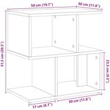  Noćni ormarić staro drvo 50x30x51,5 cm izrađeno drvo | shoptok.hr