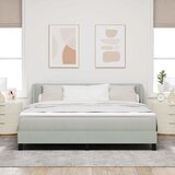 Krevet s opruga kutije Svjetlosiva 180 x 200 cm Baršun | Eponuda.ba