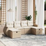  6-dijelni set vrtnih sofa od poliratana s jastucima | shoptok.hr