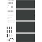  Vrtna vrata 85 x 200 cm Crna Može se zaključati | shoptok.hr