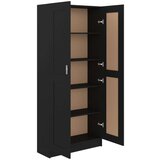 Ormarić za knjige crni 82,5 x 30,5 x 185,5 cm od iverice | shoptok.hr