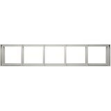  Vrtna saksija Srebrna 200 x 40 x 60 cm Nehrđajući čelik | shoptok.hr