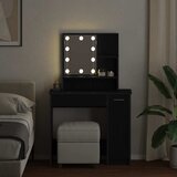  Toaletni stol Crni hrast 86,5 x 35 x 136 cm Konstruirano drvo | shoptok.hr