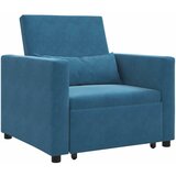 SOFA na razvlačenje Singl s kotačima Plava Baršun | Eponuda.ba