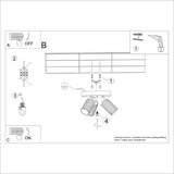 Nice Lamps Crna stropna svjetiljka Gleam – | shoptok.hr