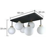  Plafonski luster DEA 6xE14/60W/230V crna/zlatna/bela | Eponuda.com