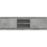 TV ormarić s LED svjetlima boja betona 180x34x50 cm drveni | Eponuda.com