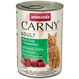 Animonda Carny Adult 6 x 400 g - Govedina, puran & zajec Cene