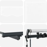 vidaXL Avtomatska retraktibilna tenda bela 500x300 cm | Shoptok.si
