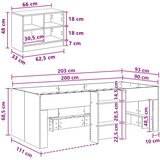  Loft krevet s ormarom 3 kom. Hrast sonoma Konstruirano drvo | shoptok.hr