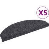  Prostirke za stepenice, samoljepljive, 5 kom, 65x21x4 cm, tamno sive, poluokrugle, velike | shoptok.hr