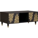 vidaXL Klubska miza Črna 100 x 54 x 40 cm Masiven les manga | Shoptok.si