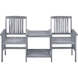 Maison Chic Vrtni stoli - Stol za vrt s čajno mizico 159x61x92 cm trden akacijev les JS1873, (21877359) | Shoptok.si