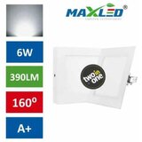 MAX-LED LED vgradna/nadgradna svetilka 2v1 6W kvadratna nevtralno bela Cene