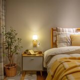  Brilagi - LED zidna lampa NUBILA WOOD 1xE27/25W/230V + LED/3W hrast/krem | Eponuda.com