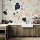  Foto tapeta - Terrazzo with Large Scaled Stones in Subdued Colors 250x175 Vodootporna | shoptok.hr