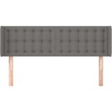  Uzglavlje s ušima tamnosivi 147x16x78/88 cm od tkanine | shoptok.hr