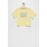 Tom Tailor Otroški bombažen t-shirt rumena barva