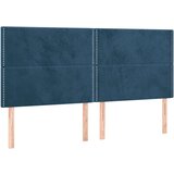  Posteljno vzglavje temno modro 160x5x118/128 cm žamet, (20933305) | Shoptok.si
