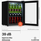 Klarstein Beersafe hladilnik za pijačo s steklenimi vrati | 64 x 48 cm | Notranja LED osvetlitev | Shoptok.si