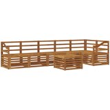  Set vanjskih sofa 7 kom. Prirodna Poliester | shoptok.hr