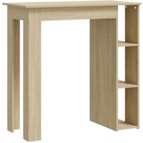 vidaXL Barski stol s policom boja hrasta 102x50x103,5 cm od iverice | shoptok.hr