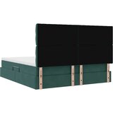 vidaXL Postelja s shranjevanjem Temno zelena 200 x 200 cm Žamet, (5000099466) | Shoptok.si
