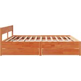 vidaXL Okvir kreveta bez madraca voštano smeđi 180x200 cm od borovine | shoptok.hr